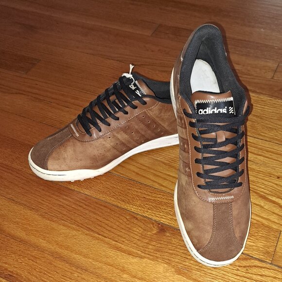 Adidas Other - Adidas Adicross Classic Brown Leather Spikeless Golf Shoes Men's US size 13